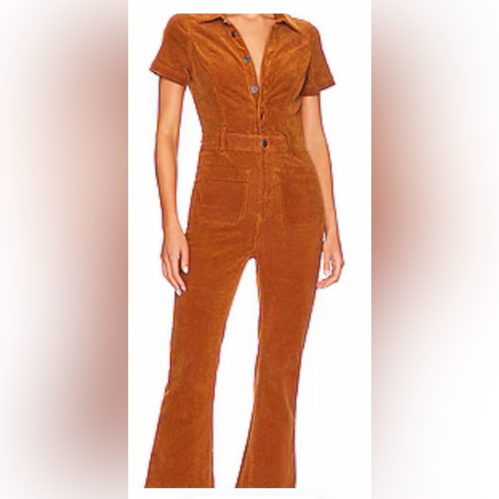 Show me your Mumu Brown Corduroy Jumpsuit